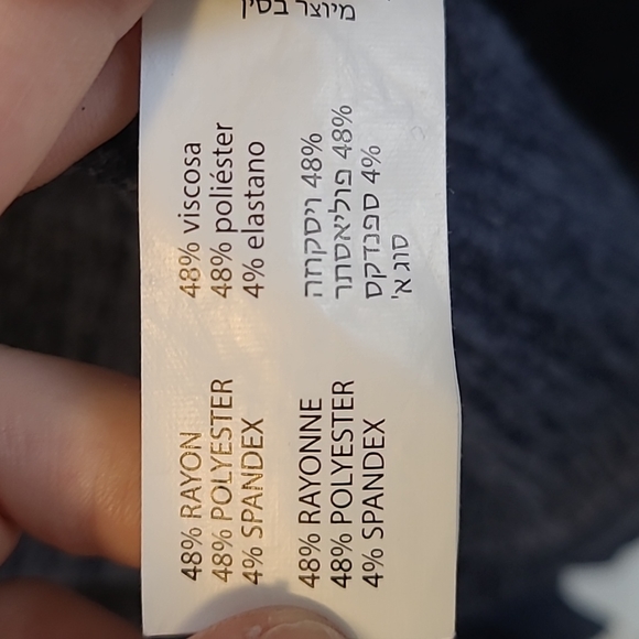 Dex womens sweater with side slit and ruffles - Picture 6 of 6